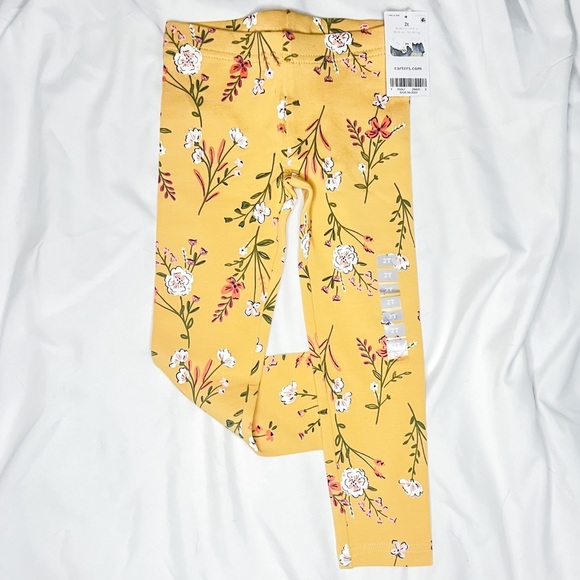 Carter’s | Toddler Girls’ Floral Leggings | 2T - Picture 2 of 7